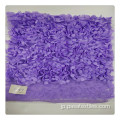 3D刺繍の花生地紫色の緑の刺繍レース刺繍生地